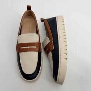 Vionic Uptown Hybrid Penny Loafer Leather Preppy Minimalist Career Shoe Womens 9